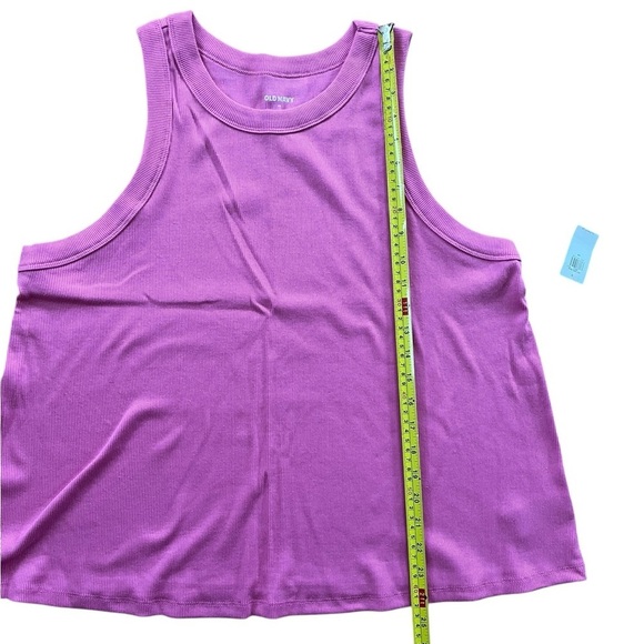 Old Navy Ribbed Tank Top Plus Size 3x Pink Sleeveless Scoop Neck Basic Stretchy - Picture 11 of 15